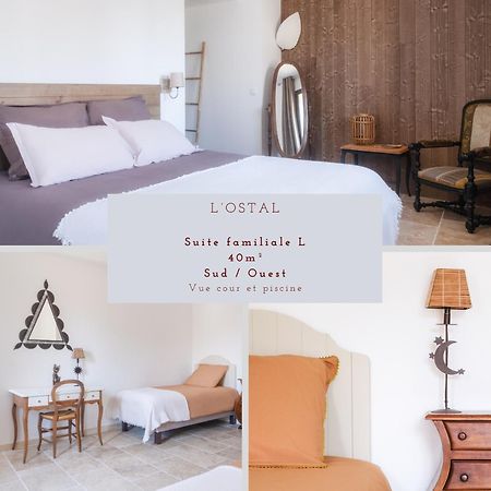 L'Ostal - Bed & Breakfast - Chambres Et Suites De 25 A 40M2 - Spa Saint-Hilaire-d'Ozilhan Exterior photo